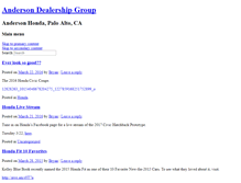 Tablet Screenshot of andersondealershipgroup.com